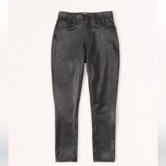 Abercrombie & Fitch Pants - Vegan Leather High Rise Skinny Pants